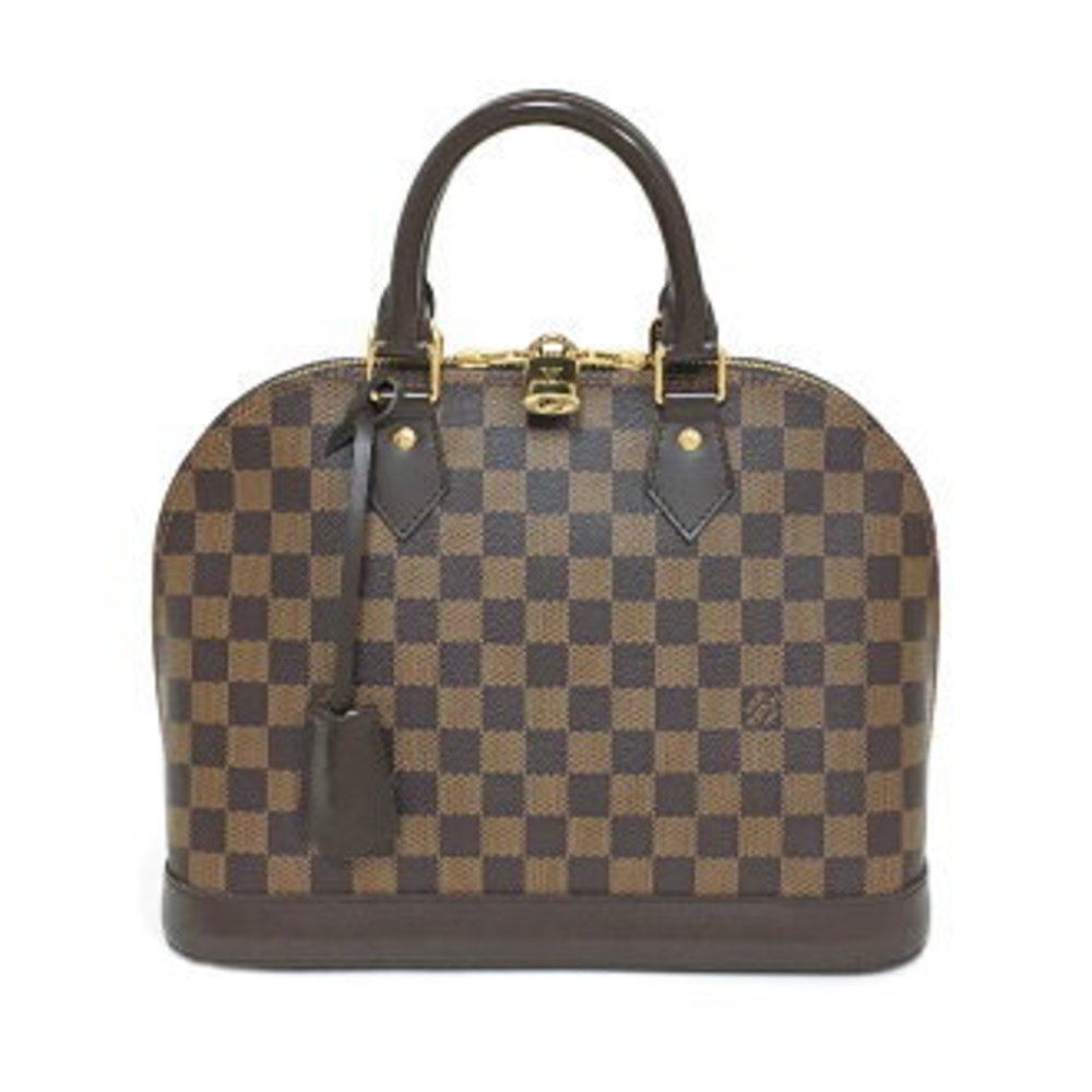 Louis Vuitton Damier Alma PM Handbag bell Brown LV
